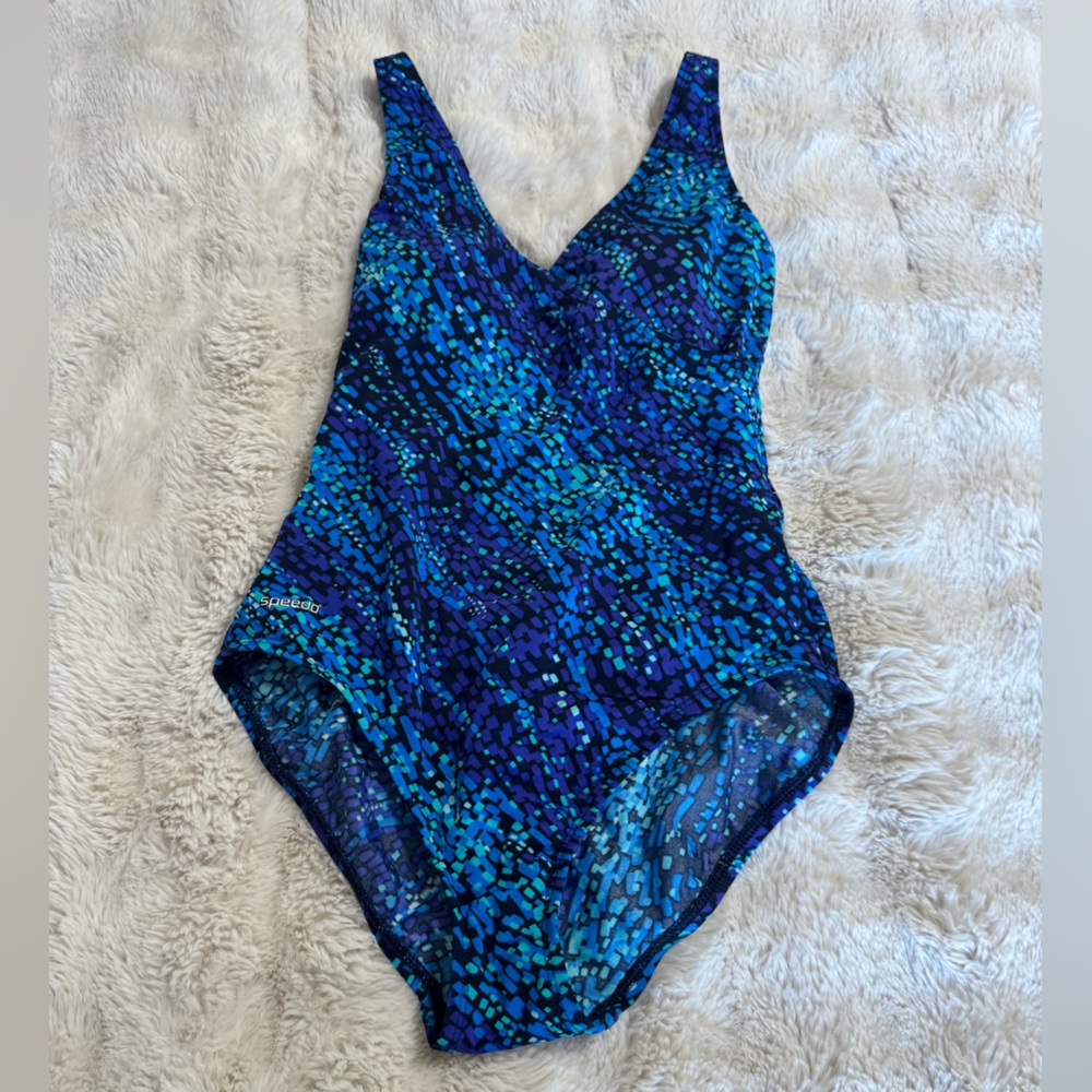 Speedo Blue and Black Swimsuit